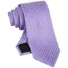 Calvin Klein Men's Checkered Geo-print Tie In Purple In Purple