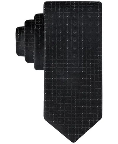 Calvin Klein Men's Chelsea Grid-dot Tie In Black