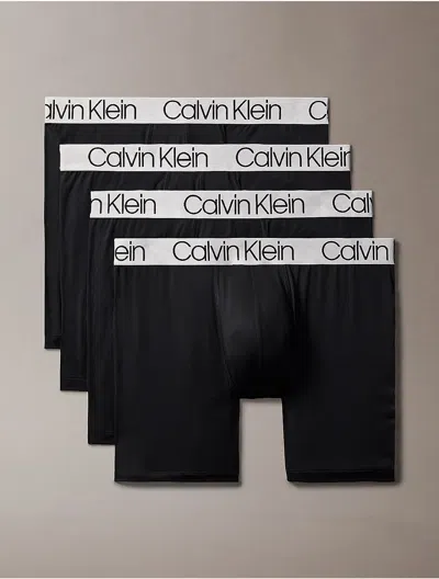 Calvin Klein Men's Chromatic 4-pack Boxer Brief In Black