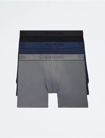 Calvin Klein Men's Ck Black 3-pack Boxer Brief In Multi