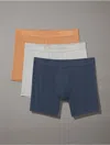 Calvin Klein Men's Ck Black 3-pack Boxer Brief In Sandalwood / Speakeasy / Griffin