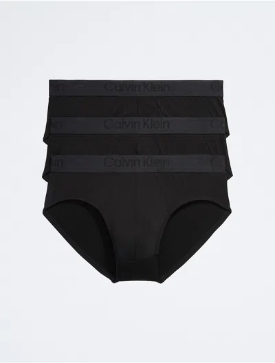 Calvin Klein Men's Ck Black 3-pack Hip Brief