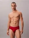 Calvin Klein Men's Ck Black Hip Brief In Red