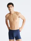 Calvin Klein Men's Ck Black Micro Boxer Brief In Blue Shadow