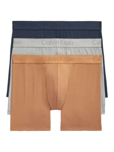 Calvin Klein Logo Waistband Boxer Briefs, Pack Of 3 In Mgw Sandal