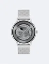 Calvin Klein Men's Iconic Automatic Silver Stainless Steel Mesh Watch 40mm In Silver