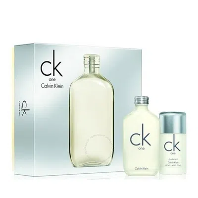 Calvin Klein Men's Ck One Gift Set Fragrances 3614222353492 In Green