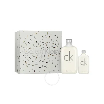 Calvin Klein Men's Ck One Gift Set Fragrances 3616304678110 In Green