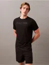 Calvin Klein Logo-print T-shirt In Black Beauty
