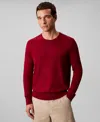 Calvin Klein Men's Classic Fit Crewneck Sweater In Red