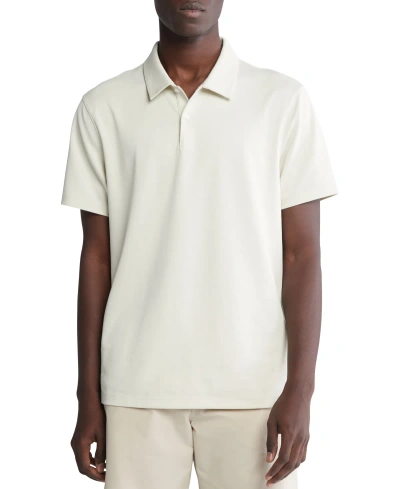 Calvin Klein Men's Classic-fit Performance Polo Shirt In Blanc De Blanc