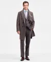 Calvin Klein Men's Classic-fit Wool Blend Overcoat In Brown