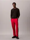Calvin Klein Men's Classic Fleece Sweatpants In Red