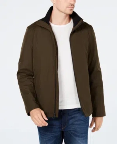 Calvin Klein Men's Classic Midweight Stand Collar Jacket In Iron
