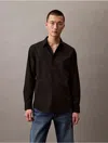 Calvin Klein Men's Classic Stretch Button-down Shirt In Black