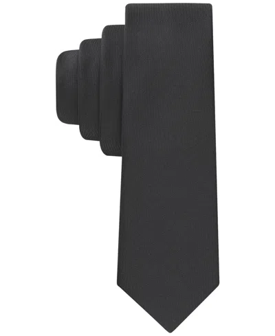 Calvin Klein Men's Classic Textured Tie In Black