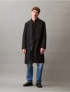 Calvin Klein Men's Classic Trench Coat In Black Beauty
