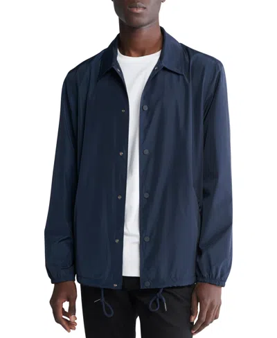 Calvin Klein Men's Coaches Jacket In Dark Sapphire