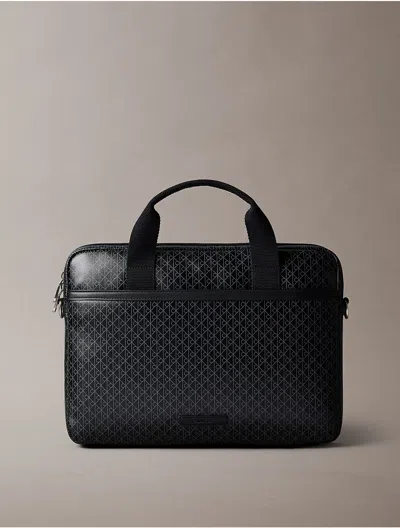 Calvin Klein Men's Coated Emblem Logo Commuter Bag In Pink