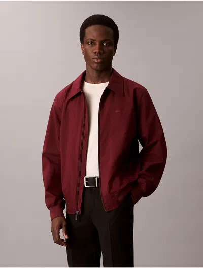 Calvin Klein Men's Collared Relaxed Windbreaker Jacket