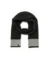 Calvin Klein Men's Color Blocked Fisherman Scarf In Black