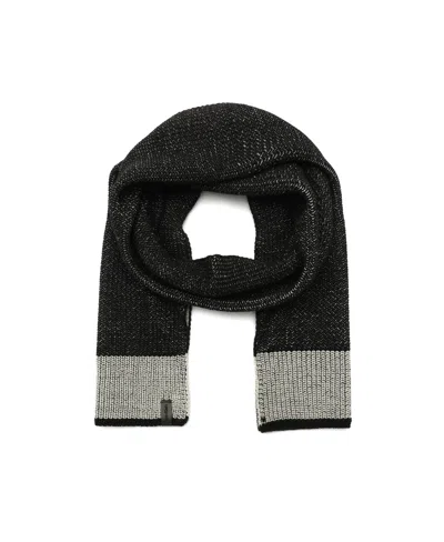 Calvin Klein Men's Color Blocked Fisherman Scarf In Black