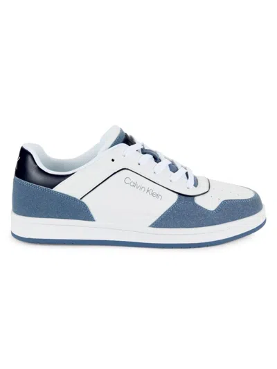 Calvin Klein Men's Colorblock Platform Sneakers In Light Blue