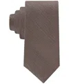 Calvin Klein Men's Colton Textured Solid Tie In Brown
