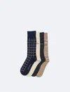 Calvin Klein Men's Combed Cotton 4-pack Dress Socks