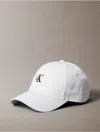 Calvin Klein Men's Compact Monogram Logo Baseball Cap In Bone White