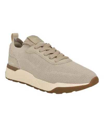 Calvin Klein Men's Condro Casual Lace-up Sneakers In Light Natural