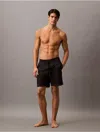 Calvin Klein Men's Core Volley Monogram Logo Swim Shorts In Black