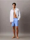 Calvin Klein Men's Core Volley Monogram Logo Swim Shorts In Glacier