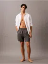 Calvin Klein Men's Core Volley Swim Shorts In Smoked Pearl