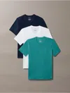 Calvin Klein Men's Cotton Blend 3-pack T-shirt In Multi