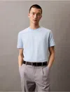 Shop Calvin Klein Men's Cotton Blend Classic T-shirt In Chambray Blue