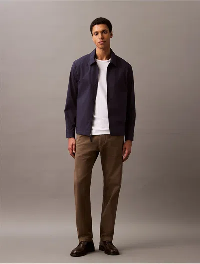 Calvin Klein Men's Cotton Blend Classic Zip Shirt Jacket