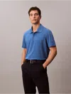 Calvin Klein Men's Cotton Blend Pique Classic Polo Shirt In Blue