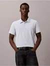 Calvin Klein Men's Cotton Blend Pique Classic Polo Shirt In White