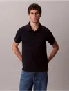Calvin Klein Men's Cotton Blend Pique Classic Polo Shirt In Blue