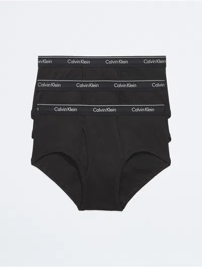 Calvin Klein Men's Cotton Classics 3-pack Brief In Black