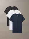 Calvin Klein Men's Cotton Classics 3-pack Crewneck T-shirt In Ink / Charcoal Heather / White