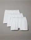 Calvin Klein Men's Cotton Classics 3-pack Knit Boxer In White