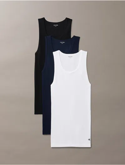 Calvin Klein Men's Cotton Classics 3-pack Tank Top In Multi