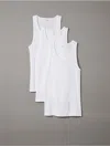 Calvin Klein Men's Cotton Classics 3-pack Tank Top In White
