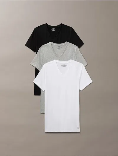 CALVIN KLEIN MEN'S COTTON CLASSICS 3-PACK V-NECK T-SHIRT