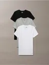 Calvin Klein Men's Cotton Classics 3-pack V-neck T-shirt In Heather Grey / Black / White