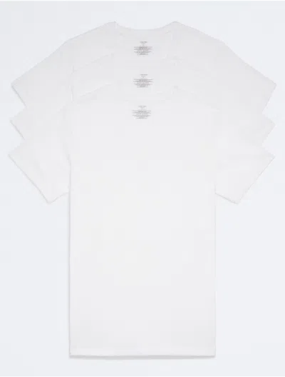 Calvin Klein Men's Cotton Classics 3-pack V-neck T-shirt In White