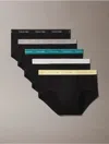 Calvin Klein Men's Cotton Classics 5-pack Brief In Black / Lively / Garden Gold / Snow Heather / Ash