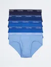 Calvin Klein Men's Cotton Classics 5-pack Hip Brief In Blue Multi